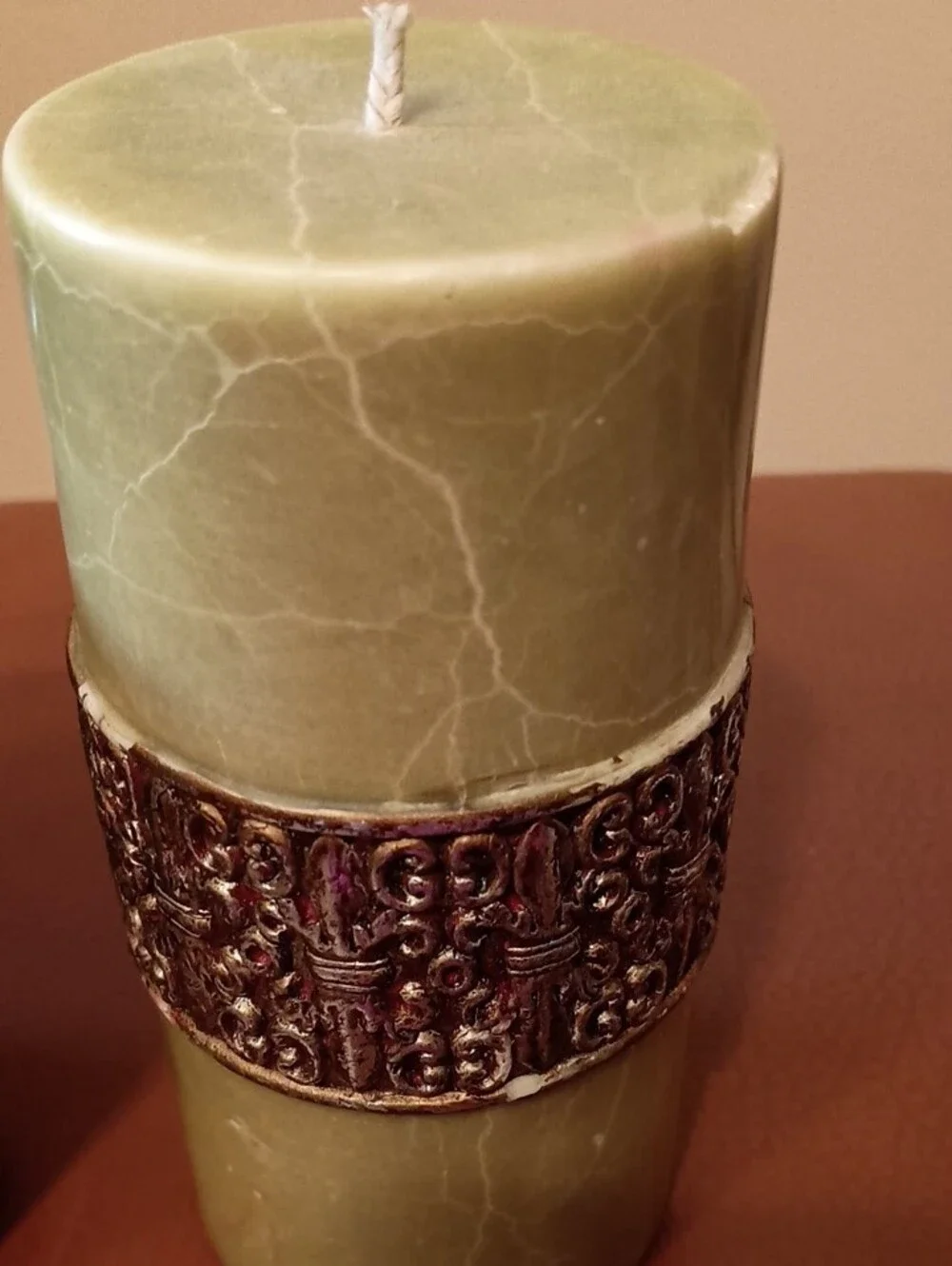 Green Ceramic Coffee Mug And Pillar Candle Bundle